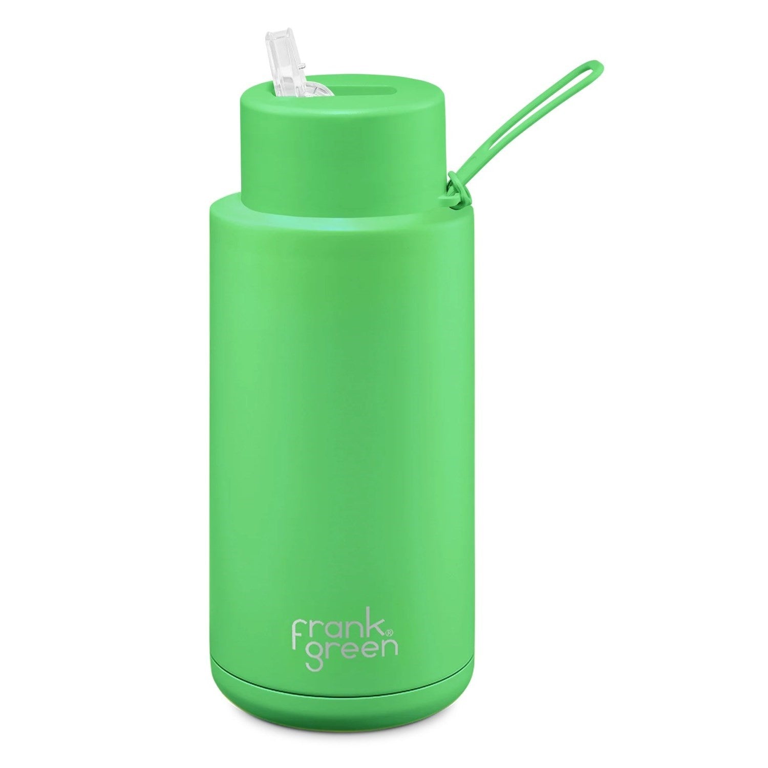 Frank Green Stainless Steel Ceramic Reusable Water Bottle With Straw - 1L