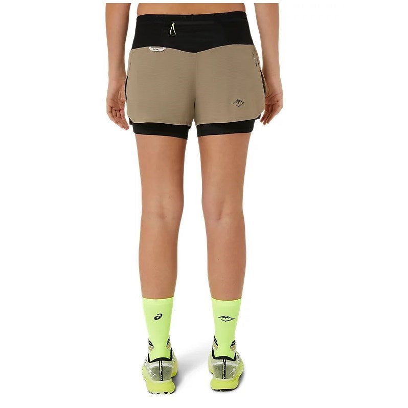 Asics FujiTrail 2-In-1 Running Shorts - Womens