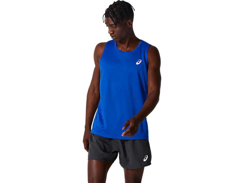 Asics Silver Running Singlet - Mens