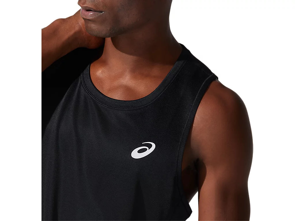 Asics Silver Running Singlet - Mens