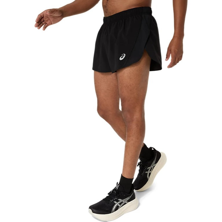 Asics Silver Split 2.5 Inch Running Shorts - Mens