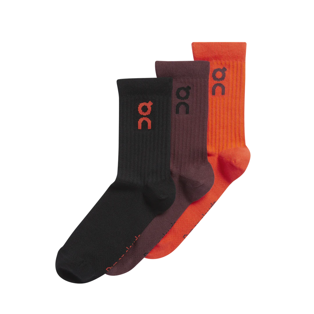 On Running Crew Logo Sock - 3 Pack