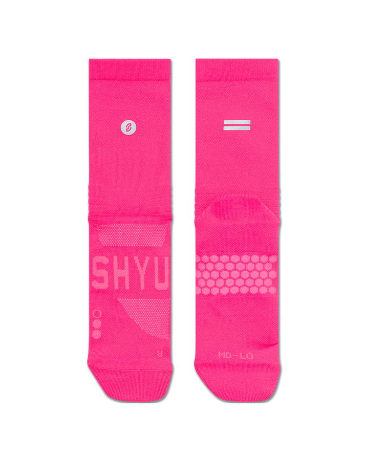 SHYU Half Crew Running Socks