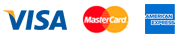 We accept Visa, MasterCard and American Express